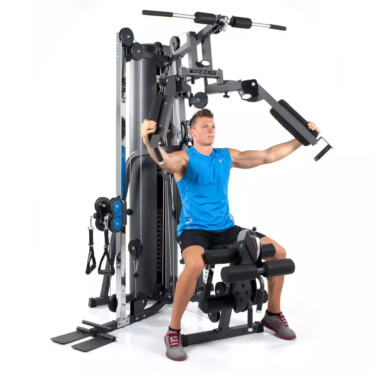 Autark 2200 Stazione Multifunzione Finnlo By Hammer Cod.3944 Pacco Pesi 80 Kg Con Possibilità Di Aumentare Di 20 Kg - Dimensioni 165 X 166 X 215 Cm - TIMESPORT24