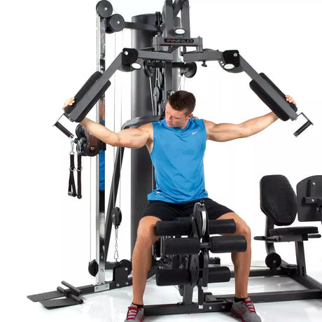Autark 2500 Stazione Multifunzione Finnlo By Hammer Cod.3945 Pacco Pesi 80 Kg Con Possibilità Di Aumentare Di 20 Kg - Dimensioni 165 X 220 X 215 Cm Con Leg Press - TIMESPORT24