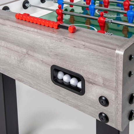 Calciobalilla G500 Rovere Grigio con Aste Uscenti- biliardino Garlando con 50 Palline in Omaggio cdG500GRUCVL. - TIMESPORT24