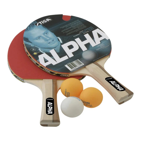 Set Da Ping Pong Alpha composto da 2 racchette + 3 palline Tennis Tavolo Stiga Presto Disponibile - TIMESPORT24