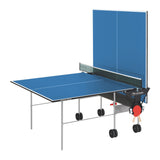 Tavolo Ping Pong Training Indoor Blu COD.C-113I Garlando con 4 Racchette e 18 Palline In Omaggio - TIMESPORT24