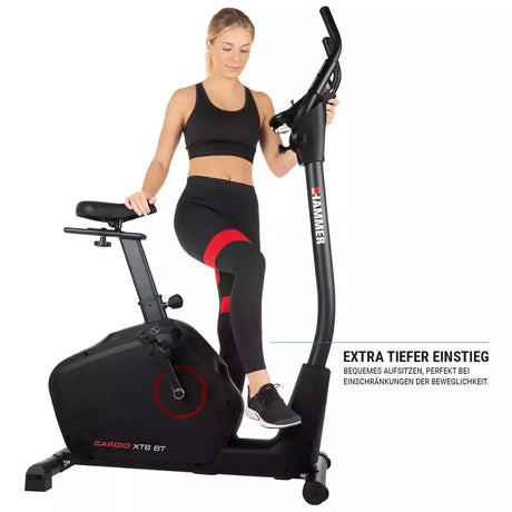 Cyclette Cardio XT6 BT con Ergometro Linea Hammer Fitness Gym Bike Bici da Camera Peso massimo utente: 130 kg cod. 4862 - TIMESPORT24