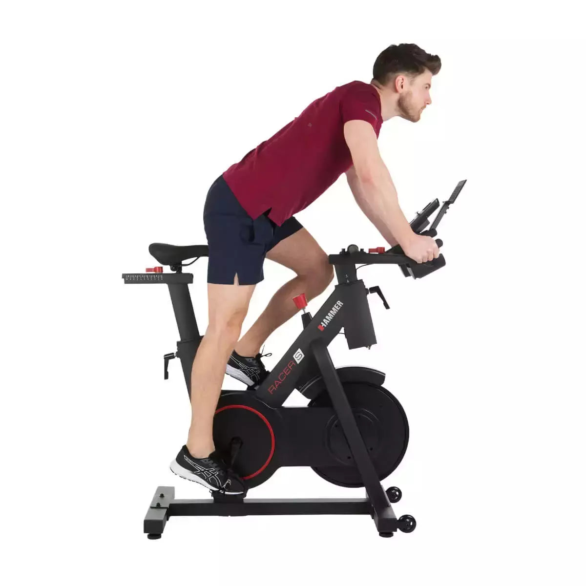 Gym Bike Racer S Volano 20 Kg Peso Max Utente 150 kg. Linea Hammer cod. 4864 compatibile con App Kinomap - TIMESPORT24