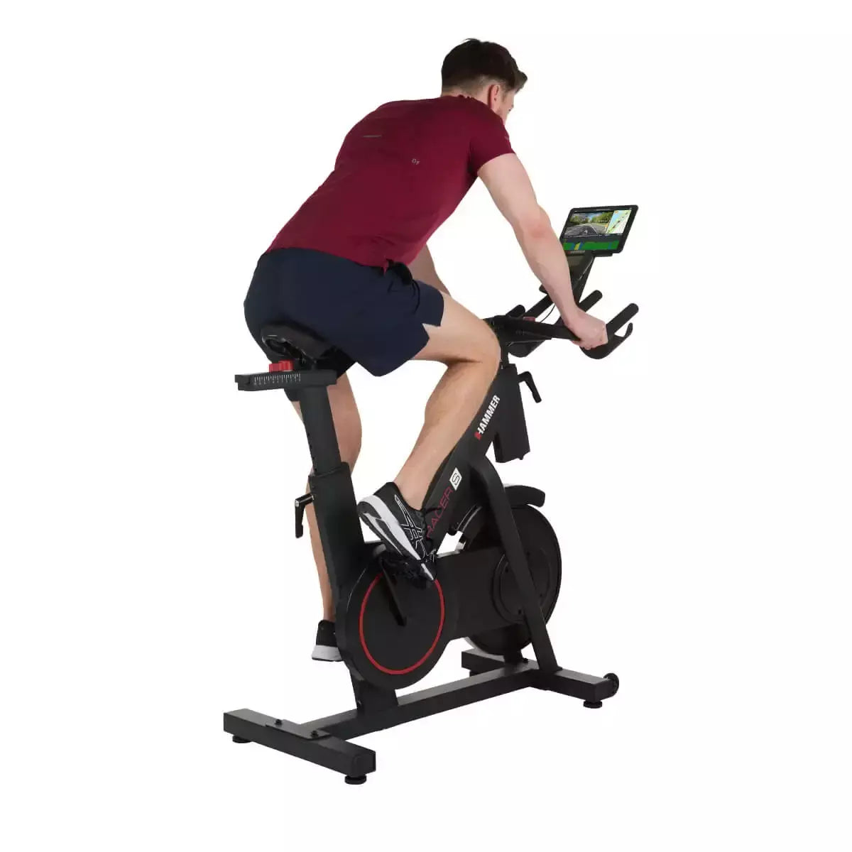 Gym Bike Racer S Volano 20 Kg Peso Max Utente 150 kg. Linea Hammer cod. 4864 compatibile con App Kinomap - TIMESPORT24