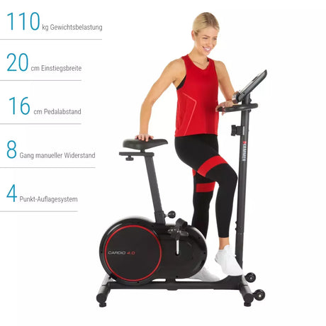 Cyclette Cardio 4.0 Linea Hammer Fitness Gym Bike Bici da Camera Peso massimo utente: 110 kg cod. 4870 - TIMESPORT24