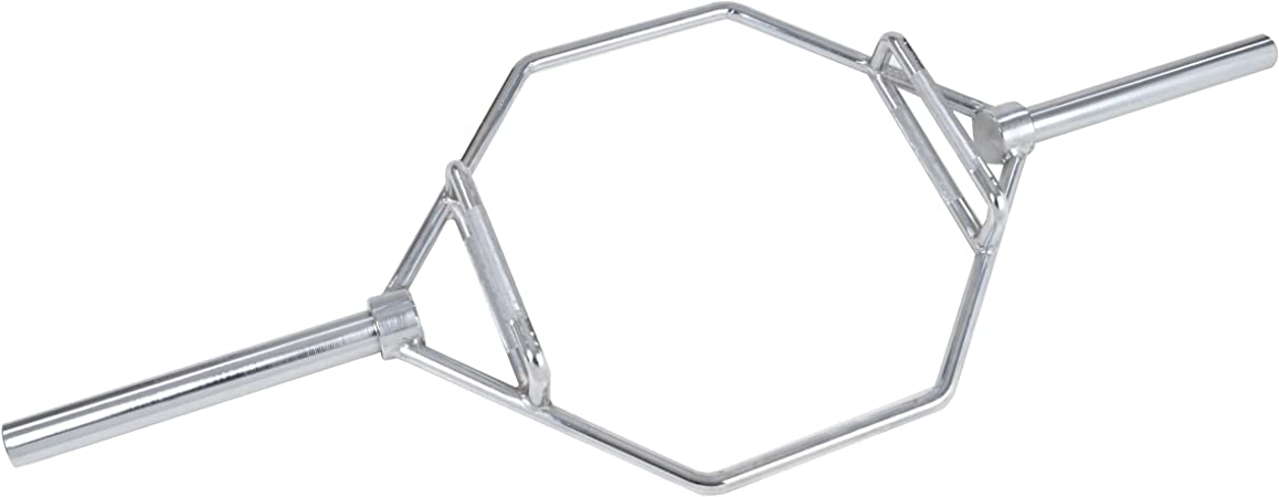 Bilanciere Olimpionico Esagonale con Doppia Impugnatura (Shrug Bar) Carico Max. 300 Kg. Linea Toorx - TIMESPORT24