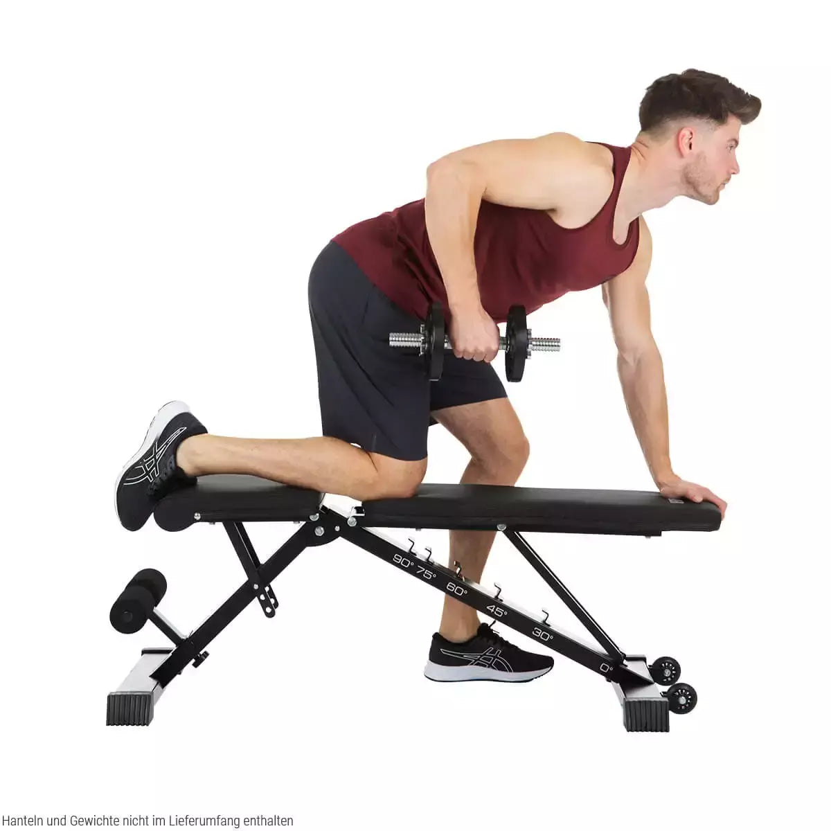 Panca Piana Inclinabile/Reclinabile Folding Bench Force 2.0 Palestra Peso Max Utente 200 Kg. Richiudibile Salvaspazio Linea Hammer cod. 5200