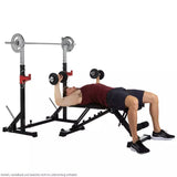 Multifunctional Barbell Rack Barbell Rack Core 2.0 Multifunctional Gym Max Weight 120 Kg Hammer Line cod. 5203 