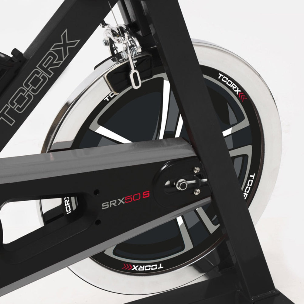 Gym Bike SRX-50 S Linea Toorx Trasmissione; a catena Massa volanica; peso 20 kg Peso max utente; 125 kg bike da spinning - TIMESPORT24