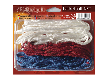 Rete Basket Bianca per Esterno in Blister Garlando Presto Disponibile - TIMESPORT24