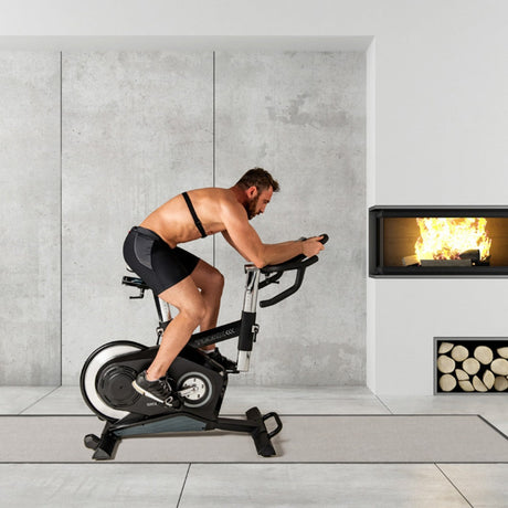 Gym Bike Elettromagnetica SRX-3500 HRC Volano Posteriore - Scatto Libero - Ricevitore Wireless e Fascia Cardio Inclusa -APP Ready- Linea Toorx Chrono PRO Line - TIMESPORT24