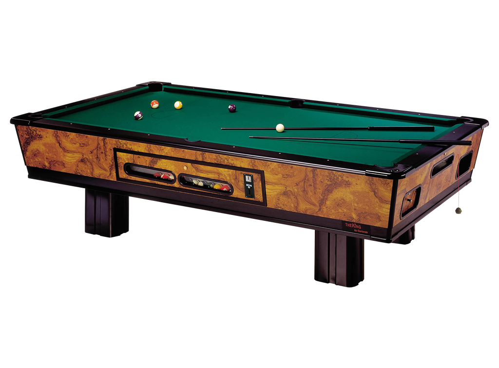 King 9 INCLUSO Sollevatore Piano Gioco cm 254 x 127 Biliardo Da Bar Con Gettoniera Garlando Tavolo Pool cod. KING9BLGM - TIMESPORT24