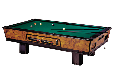 King 9 INCLUSO Sollevatore Piano Gioco cm 254 x 127 Biliardo Da Bar Con Gettoniera Garlando Tavolo Pool cod. KING9BLGM - TIMESPORT24