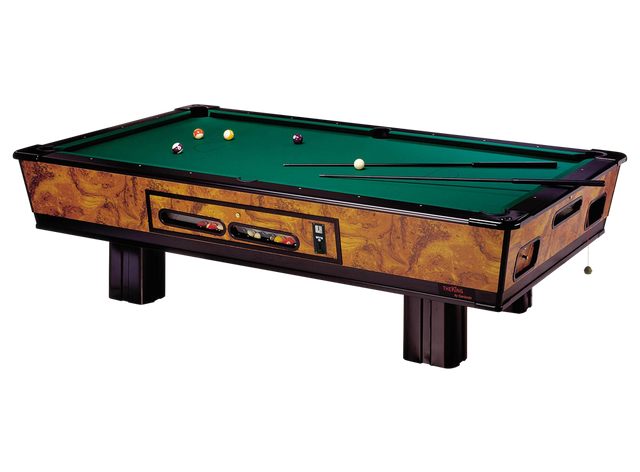 King 9 INCLUSO Sollevatore Piano Gioco cm 254 x 127 Biliardo Da Bar Con Gettoniera Garlando Tavolo Pool cod. KING9BLGM - TIMESPORT24