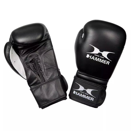 Guanti Boxe Premium Fight Colore Nero 10 oz. HAMMER Boxing cod. 94710 - TIMESPORT24
