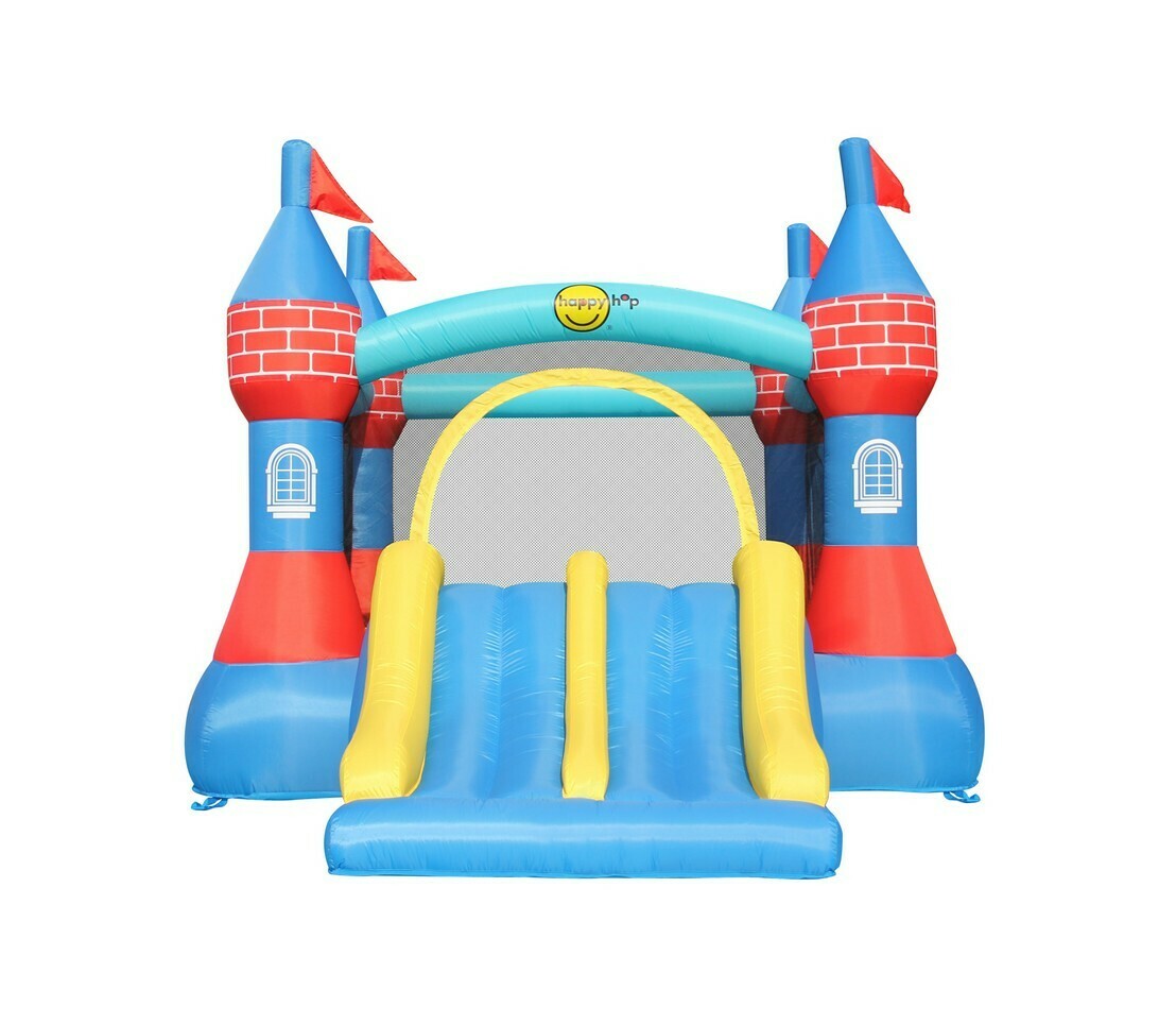 Gioco Gonfiabile Castello Con Doppio Scivolo Art.9512 - Mis.370 X 265 Cm Motore Incluso Offerta Giochi Gonfiabili In Vendita Su Timesport24 - TIMESPORT24