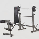 Panca Porta-Bilanciere WBX-90 Richiudibile con Leg Extension e Arm Curl Linea Toorx - TIMESPORT24