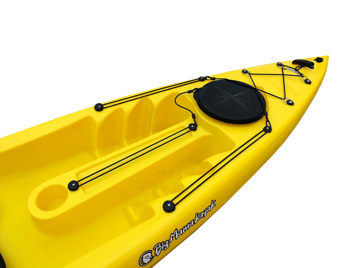 1-PERSON CANOE ACQUAPRIMA BIG MAMA KAYAK - 310 CM KAYAK + 2 LOCKER + 1 SEAT (PACK 2) - GRANIT 