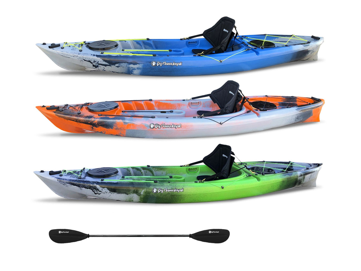 ACQUAPRIMA BIG MAMA KAYAK LIMITED EDITION - 310 CM SINGLE-SEAT CANOE + 2 LOCKERS + 1 FREE PADDLE (PACK 1) 