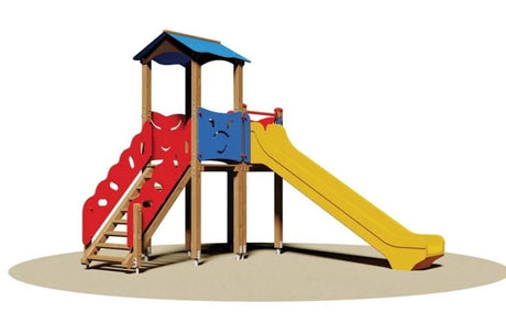 Torretta Alabama Con Scivolo In Vetroresina Cod.803SF A/B Da Interrare Open D Giochi - En 1176 Certificati Tuv - TIMESPORT24