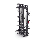 ASX-3000 Stazione multifunzione pieghevole a caricamento dischi all in one - Rack functional con traliccio per le trazioni + Smith machine + Lat machine & low row + Dual pulley TOORX