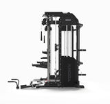 ASX-5000 Professional all in one multifunction station weight pack 2 x 90 kg - Dual Pulley + Smith machine + Rack functional with pylon for chin-ups and TOORX dip station 
