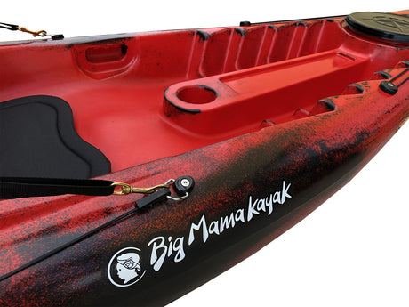 Kayak monoposto Privat 2.0 Fishing Limited edition Big Mama Kayak canoa da pesca 295 cm + 3 portacanne + 2 gavoni + 1 pagaia + seggiolino (FULL PACK) - ROSSO