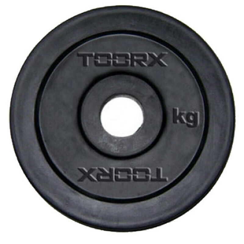 Disco Ghisa Gommato - 0,5 kg. Ø Foro 25 mm. Linea Toorx cod. DGG-05 - TIMESPORT24