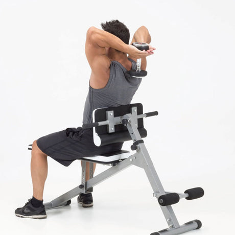 Panca per Hyperextension con Panca Piana e Inclinabile Multiuso WBX-40 MULTI FIT Richiudibile Linea Toorx - TIMESPORT24