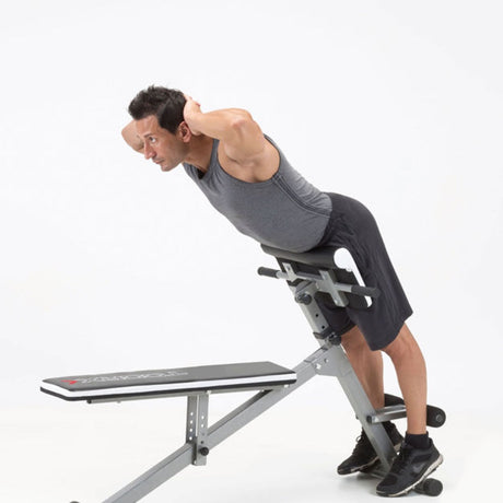 Panca per Hyperextension con Panca Piana e Inclinabile Multiuso WBX-40 MULTI FIT Richiudibile Linea Toorx - TIMESPORT24