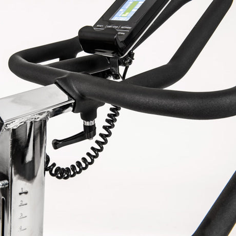 Gym Bike Elettromagnetica SRX-3500 HRC Volano Posteriore - Scatto Libero - Ricevitore Wireless e Fascia Cardio Inclusa -APP Ready- Linea Toorx Chrono PRO Line - TIMESPORT24