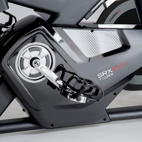 Gym Bike Elettromagnetica SRX-500 HRC Ricevitore Wireless e Fascia Cardio inclusa -APP Ready 3.0- Linea Toorx Chrono Line bike da spinning - TIMESPORT24