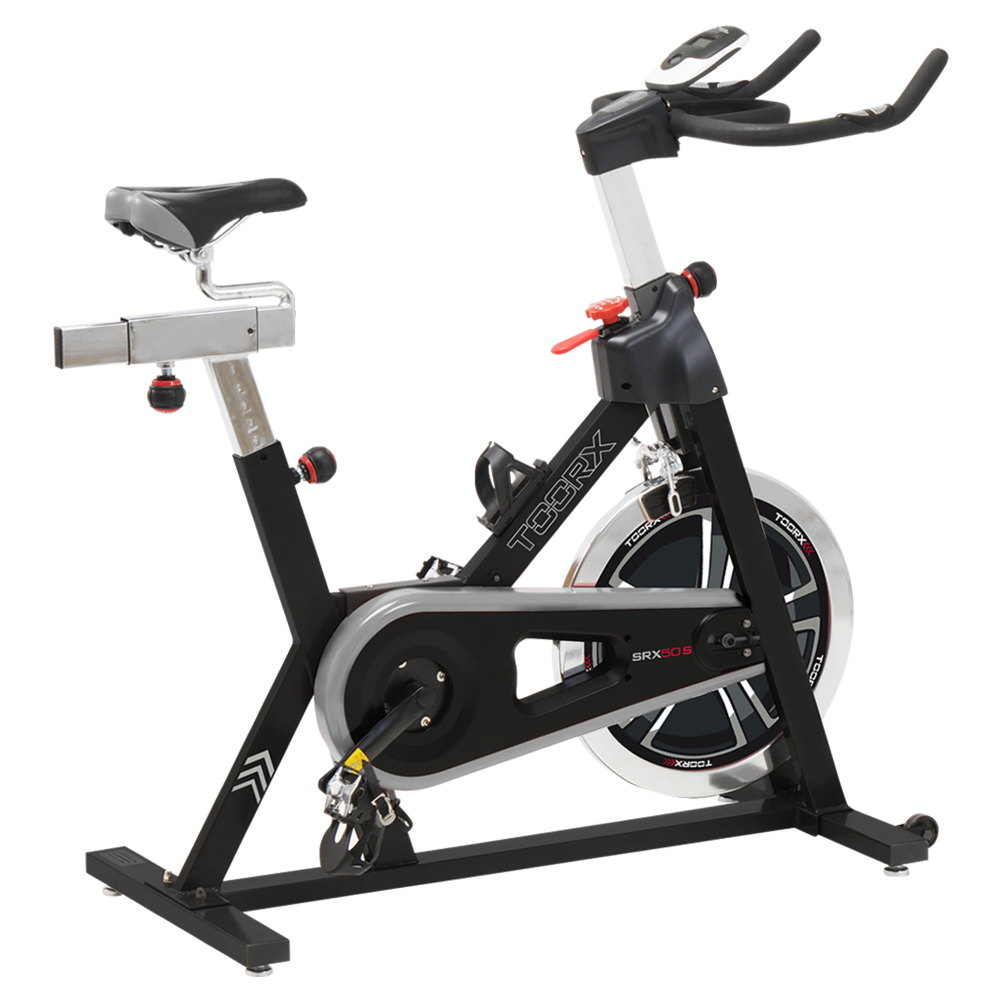 Gym Bike SRX-50 S Linea Toorx Trasmissione; a catena Massa volanica; peso 20 kg Peso max utente; 125 kg bike da spinning - TIMESPORT24