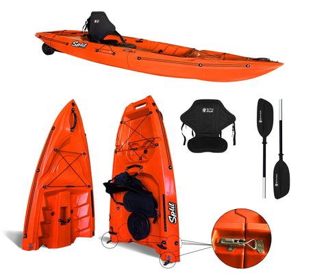 kayak divisibile modello Split 1 Big Mama kayak, canoa modulare, si monta in 30 secondi ( azzurro ) - TIMESPORT24