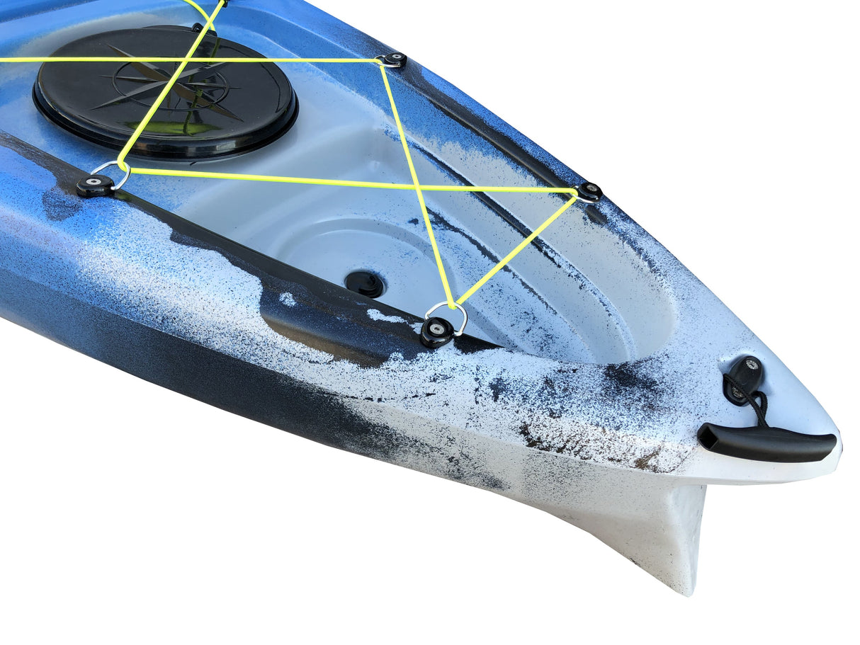 CANOA 1 POSTO SINGOLO ACQUAPRIMA LIMITED EDITION BIG MAMA KAYAK, MONOPOSTO 310 CM + 2 GAVONE + 1 PAGAIA in omaggio (PACK 1) - SNAKE BLU