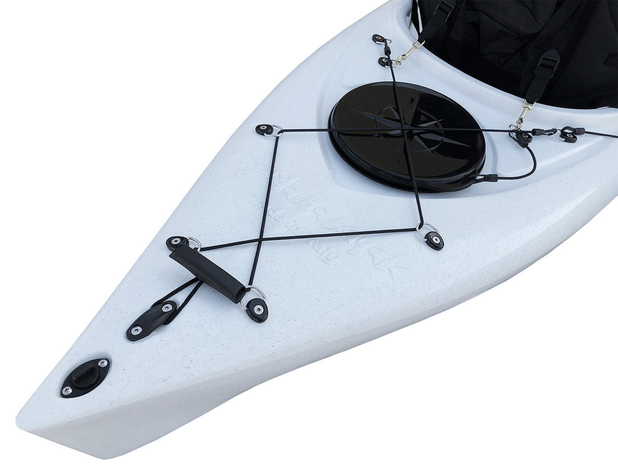 1-person canoe Privat 2.0 Fishing Big Mama Single-seater fishing kayak 295 cm + 2 lockers + 3 rod holders + 1 paddle + 1 seat (FULL PACK) - ORANGE 