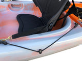 SINGLE-SEAT CANOE ACQUAPRIMA FISHING LIMITED EDITION BIG MAMA KAYAK 310 CM - 3 ROD HOLDER + 2 LOCKER + 1 PADDLE + 1 SEAT (FULL PACK) - ORANGE SNAKE 