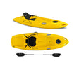 Canoa monoposto Jolly 2.0 Big Mama Kayak 260 cm + 1 gavone + 1 pagaia + seggiolino (FULL PACK) Made in Italy - GIALLO - TIMESPORT24