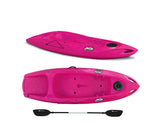 Kayak 1 posto Jolly 2.0 Big Mama Kayak canoa 260 cm + 1 gavone + 1 pagaia in omaggio (PACK 1) Made in Italy - ROSA - TIMESPORT24