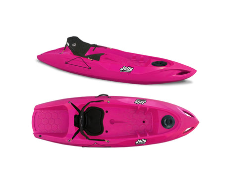 Kayak Monoposto Jolly 2.0 Big Mama Kayak canoa 260 cm + 1 gavone + 1 seggiolino (PACK 2) Made in Italy - ROSA - TIMESPORT24