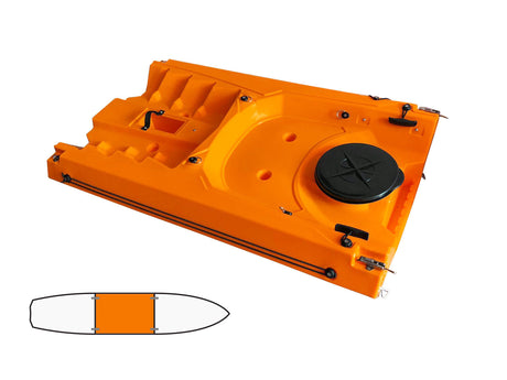 modulo centrale per kayak Split Big Mama kayak colore ( arancio) - TIMESPORT24