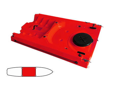 modulo centrale per kayak Split Big Mama kayak colore ( rosso) - TIMESPORT24
