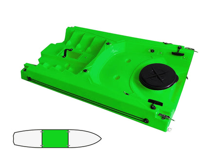 modulo centrale per kayak Split Big Mama kayak colore ( verde) - TIMESPORT24
