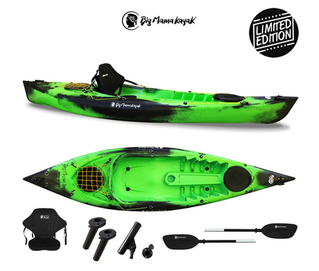 KAYAK MONOPOSTO PRIVAT 2.0 FISHING LIMITED EDITION BIG MAMA KAYAK - CANOA DA 295 CM + 2 GAVONI + 3 PORTACANNE + 1 PAGAIA + SEGGIOLINO (FULL PACK) - TIMESPORT24