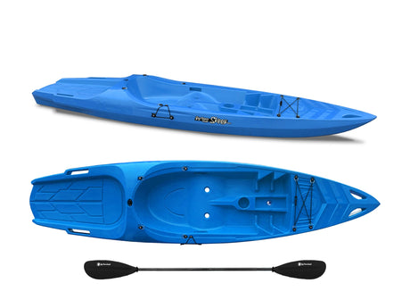 Kayak 1 posto Skippy 2.0 Big mama kayak - canoa 305 cm con 1 posto adulto + 1 posto bambino + pagaia (PACK 1) - AZZURRO - TIMESPORT24