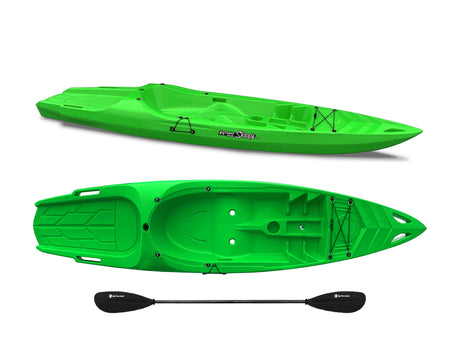 Kayak 1 posto Skippy 2.0 Big mama kayak - canoa 305 cm con 1 posto adulto + 1 posto bambino + pagaia (PACK 1) - VERDE - TIMESPORT24