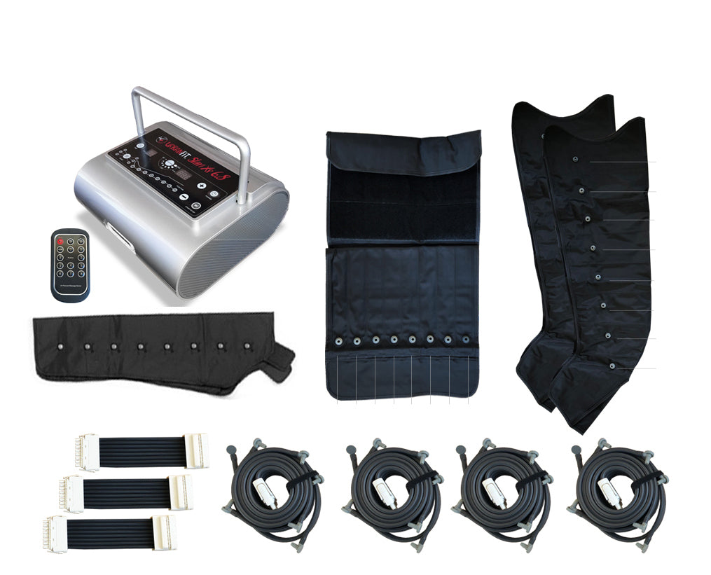 Slim Xp 6.8 Silver Line Apparecchio Pressoterapia Con 8 Camere Cps Con 6 Programmi + 2 Gambali Ad 8 Camere + Fascia Addominali/glutei Ad 8 Camere + 1 Bracciale Ad 8 Camere + Telecomando - Urb - TIMESPORT24