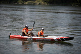 V-shape Duo Kayak - JBAY.ZONE Lunghezza 426cm + Seduta Semi-Rigida + Pagaia in Alluminio + Zaino Trasporto + Pompa + Kit Riparazioni + Valvola Scarico Rapido Linea Jbay.zone - TIMESPORT24