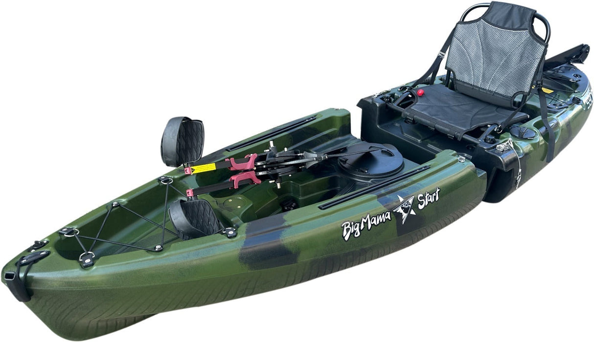 Kayak divisibile a pedali con pinne BIG MAMA START S300 colore blu - TIMESPORT24