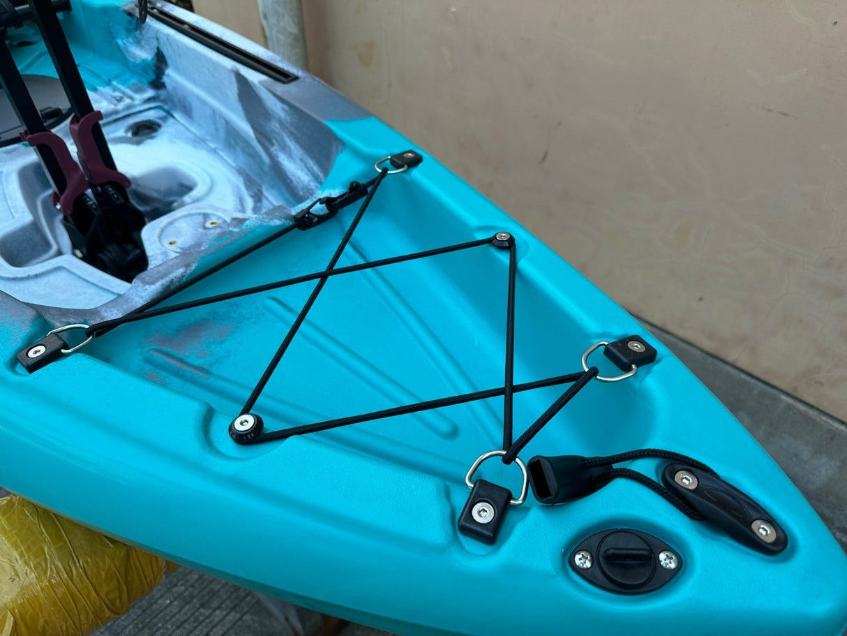 Kayak divisibile a pedali con pinne BIG MAMA START S300 colore TURCHESE